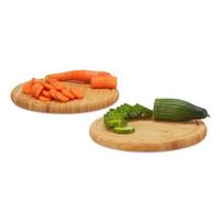 Rinkinys iš 2 pjaustymo lentelių 2x30x30cm., šviesiai rudos spalvos