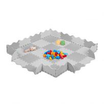 Žaidimų kilimėlis "Delionė" su apvadu 1x31,5x31,5cm., baltos/pilkos spalvos