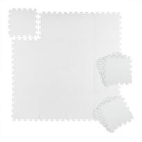 Rinkinys 24 apsauginių grindų kilimėlių 1x31x31cm., baltos spalvos