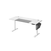 Elektrinis reguliuojamo aukščio rašomasis stalas 70x160x120cm., baltos/pilkos spalvos