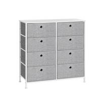 Komoda 30x80x81,5cm., pilkos/baltos spalvos