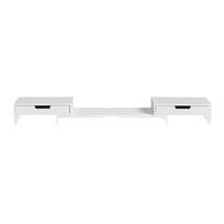 Monitoriaus stovas 107x22x11cm., baltos spalvos BBF04-W