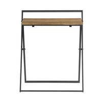 Sulankstomas rašomasis stalas 63x45x77cm., juodos/rudos spalvos FWT88-F