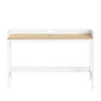Rašomasis stalas 125x52x80cm., baltos/šviesiai rudos spalvos FWT41-WN