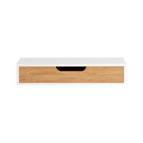 Pakabinama sieninė lentyna su stalčiumi 40x25x8cm., šviesiai rudos/baltos spalvos FRG92-WN