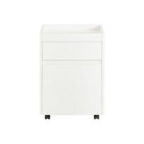 Naktinis staliukas 40x40x54cm., baltos/juodos spalvos FBT121-W
