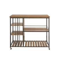 Virtuvės vežimėlis 110x45x92cm., rudos/juodos spalvos SVW18-F