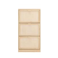 Batų spintelė 60x24x118cm., šviesiai rudos/baltos spalvos FSR159-N
