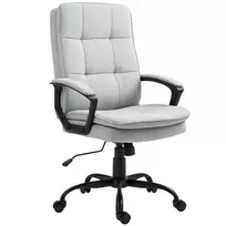 Biuro kėdė Homcom 63x70x112cm., pilkos/juodos spalvos