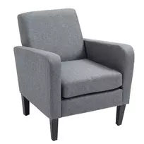 Fotelis Homcom 66x72x74cm., pilkos/juodos spalvos 
