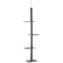 Kačių drąskyklė PawHut 43x27x260cm., pilkos spalvos