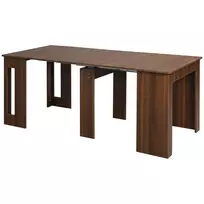 Valgomojo stalas Homcom 180x85x75cm., rudos spalvos 
