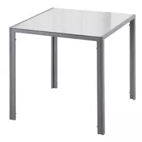 Valgomojo stalas Homcom 75x75x75cm., pilkos spalvos 