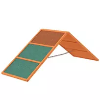 Šunų rampa PawHut 173x59x66cm., šviesiai rudos/žalios spalvos