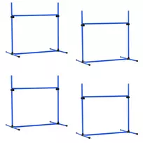 Šunų treniruočių rinkinys iš 4 dalių PawHut 99x65x94cm., mėlynos spalvos