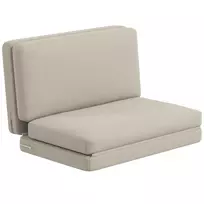 Fotelis-lova Homcom 120x80x75cm., smėlio spalvos