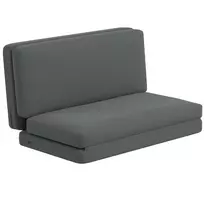 Fotelis-lova Homcom 138x90x70cm., tamsiai pilkos spalvos