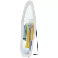 Pastatomas veidrodis Homcom 50x38x160cm., baltos/juodos spalvos