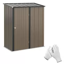 Sodo sandėliukas Outsunny 162x95x196cm., rudos/juodos spalvos