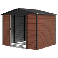 Sodo sandėliukas Outsunny 240x206x198cm., rudos/juodos spalvos