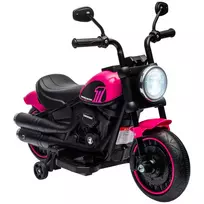Elektrinis motociklas vaikams Homcom 76x42x57cm., rožinės/juodos spalvos