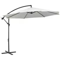 Lauko skėtis Outsunny 295x295x245cm., kreminės/juodos spalvos