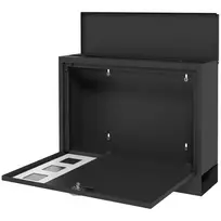 Pašto dėžutė Homcom 36,5x11,5x29cm., juodos spalvos