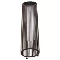 Sodo šviestuvas su saulės baterija Outsunny 21,5x21,5x61cm., rudos spalvos