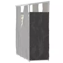Rinkinys iš 2 malkų uždangalų Outsunny 148x62cm., juodos spalvos