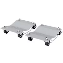 Rinkinys iš 2 domkratų Durhand 40,5x30x13,5cm., sidabrinės/juodos spalvos