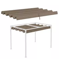 Pavėsinės stogas Outsunny 286x231x23cm., rudos spalvos