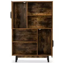 Pastatoma lentyna 80x24x119,5cm., rudos spalvos