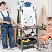 Dvipusė piešimo lenta 59x50x117cm., įvairių spalvų