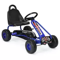 Vaikiškas pedalinis kartingas 92x50x53cm., juodos/mėlynos spalvos