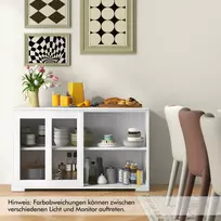Bufetas 107x33x64cm., baltos spalvos