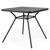 Lauko stalas 80x80x72,5cm., juodos spalvos