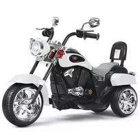 Elektrinis vaikiškas motociklas 91x48x64cm., juodos/baltos spalvos