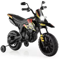 Elektrinis vaikiškas motociklas 106,5x56x80cm., juodos spalvos