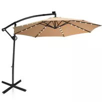 Lauko skėtis 300x230cm., smėlio/juodos spalvos