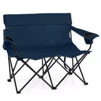 Sulankstomas suolas 132x66x96cm., tamsiai mėlynos/juodos spalvos