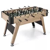 Futbolo stalas 137x68x84,5cm., šviesiai rudos/juodos spalvos