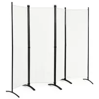Širma 220x51x173cm., baltos/juodos spalvos