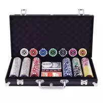 Pokerio rinkinys 39x21x6cm., įvairių spalvų
