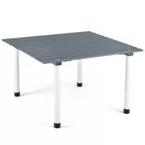 Turistinis sulankstomas stalas 69x69x42cm., pilkos/baltos spalvos