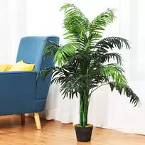 Dirbtinė palmė 16x110cm., žalios/juodos spalvos