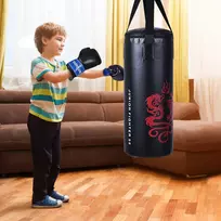 Bokso kriaušė vaikams 60x25x25cm., juodos spalvos