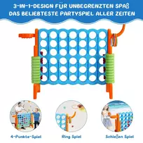 Lauko žaidimas keturis iš eilės 84x33x78,5cm., mėlynos/oranžinės spalvos