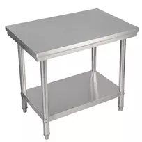 Virtuvės darbo stalas 91x61x89cm., sidabrinės spalvos