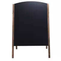 Dvipusė kreidinė lenta 101x60x65cm., juodos/rudos spalvos