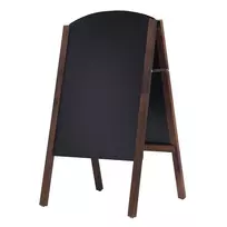 Dvipusė kreidinė lenta 80x45x41cm., juodos/rudos spalvos